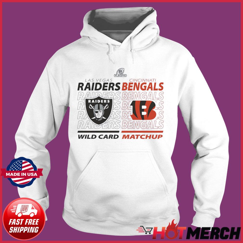 Cincinnati Bengals vs. Las Vegas Raiders 2021 NFL Wild Card Matchup T-Shirt,  hoodie, sweater, long sleeve and tank top