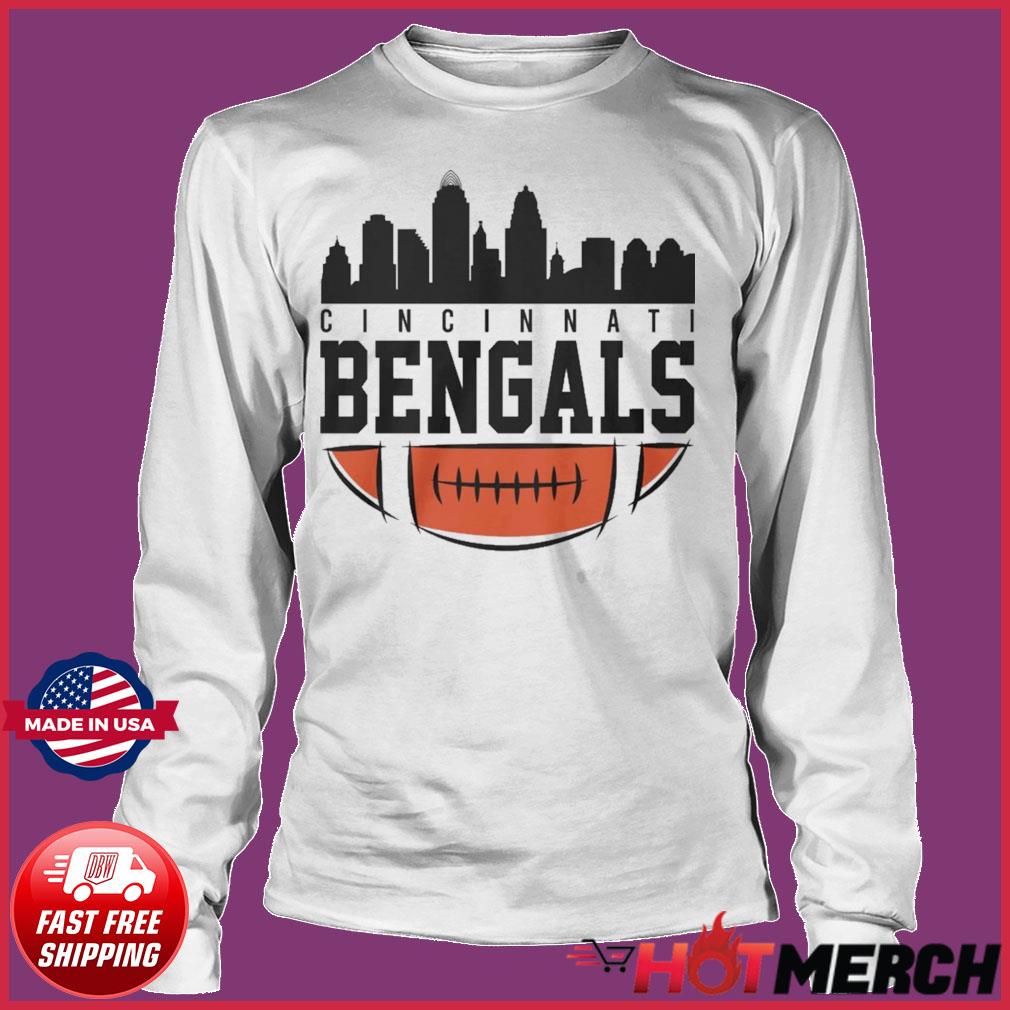 Cincinnati Skyline Cincinnati Bengals Football Shirt, hoodie, sweater, long  sleeve and tank top