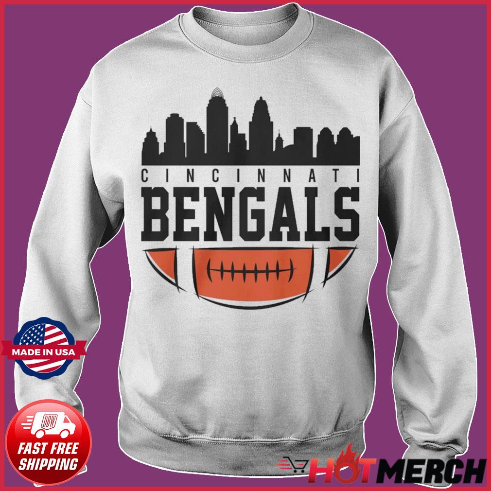 Cincinnati Bengals football skyline signatures shirt, hoodie, longsleeve tee,  sweater