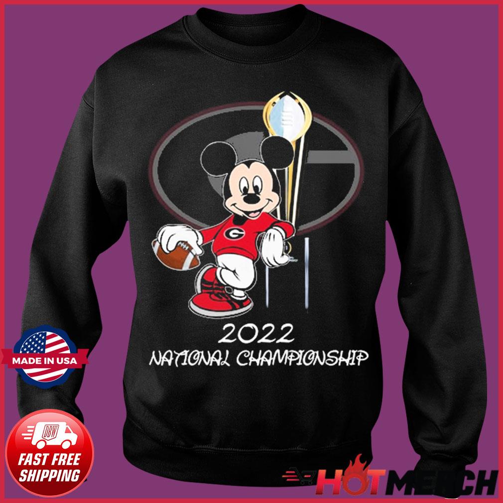 Mickey mouse Georgia Bulldogs 2022 National Championship shirt