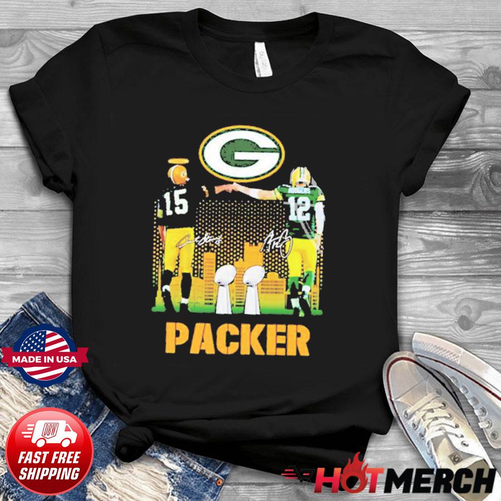 Official green Bay Packers Aaron Rodgers Football Signature T-shirts,  hoodie, tank top, sweater and long sleeve t-shirt