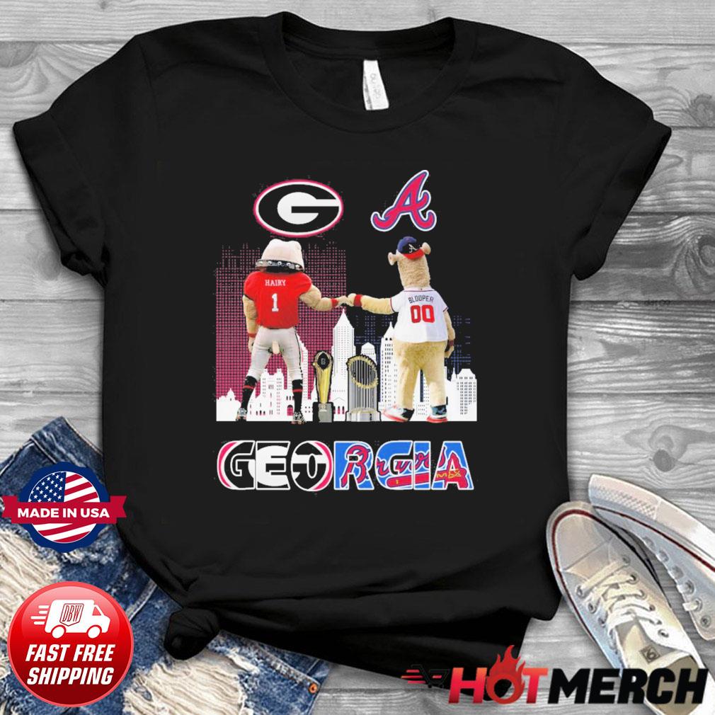 Hairy Dawg Georgia Bulldogs And Blooper Atlanta Braves We Are The Champions  Shirt - Tentenshirts