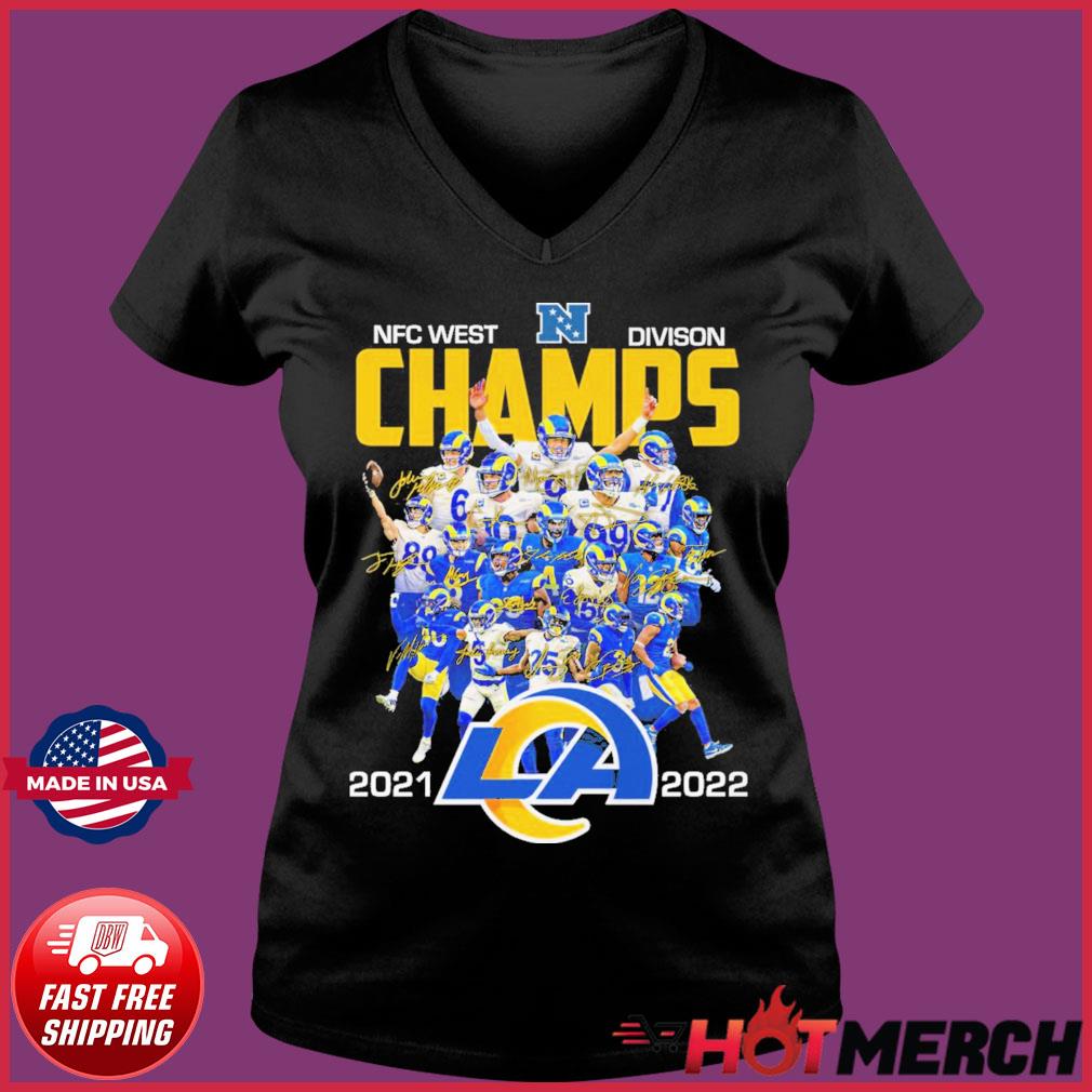 Rams 2021 nfc west division champions shirt, hoodie, sweater, long sleeve  and tank top