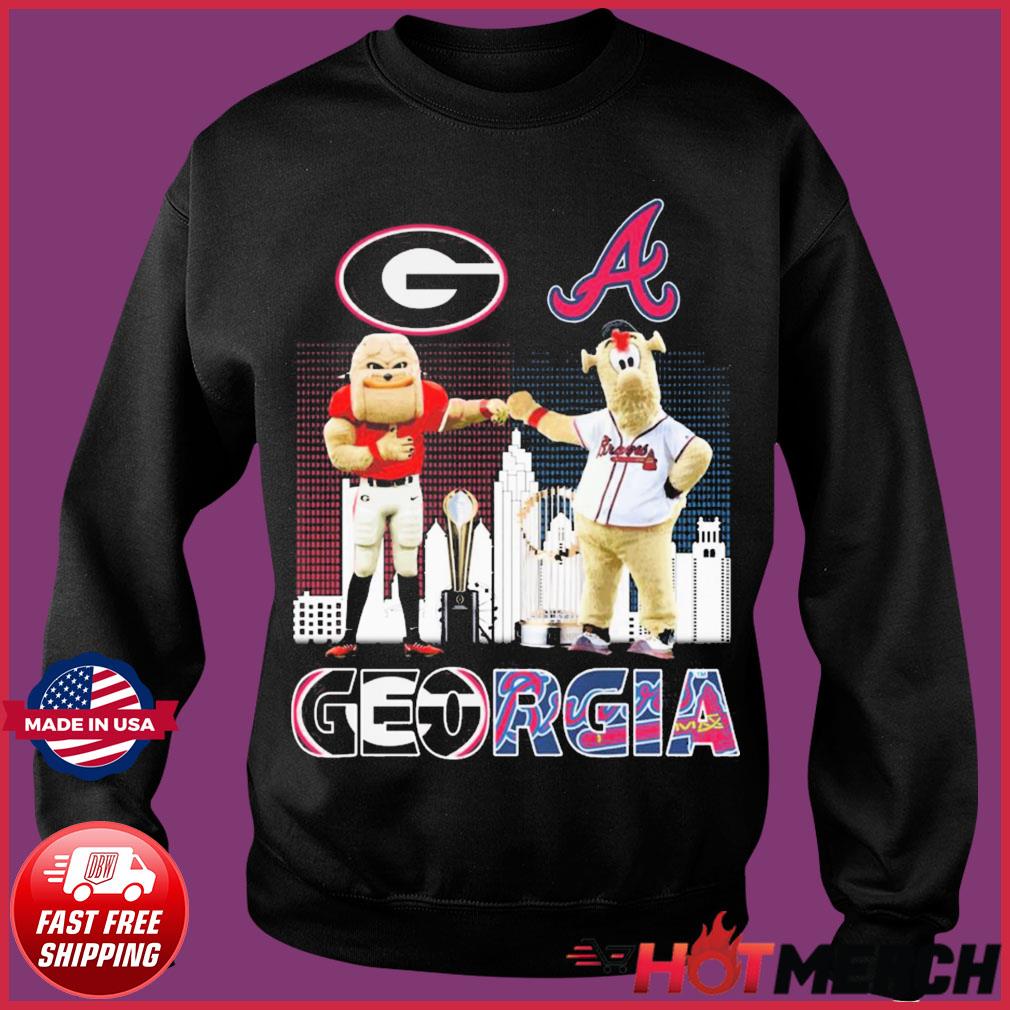 Mascot Atlanta Braves World Series Champions And Georgia Bulldogs National  Champions 2021 Shirt, hoodie, sweater, long sleeve and tank top