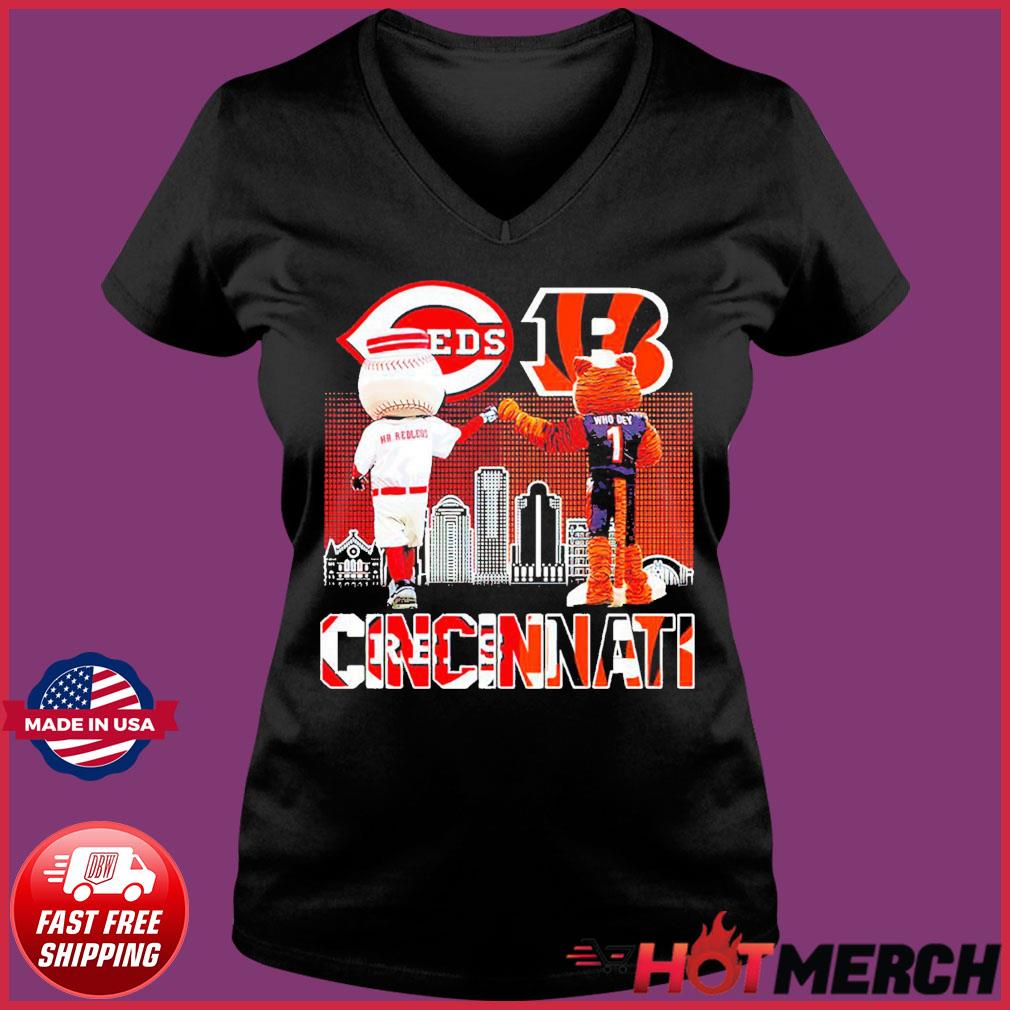 Mascot Cincinnati Reds Vs Cincinnati Bengals Shirt, hoodie