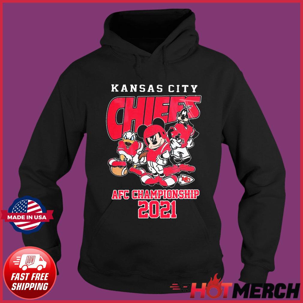 Mickey Mouse Kansas City Chiefs 2021 2022 AFC Championship Shirt