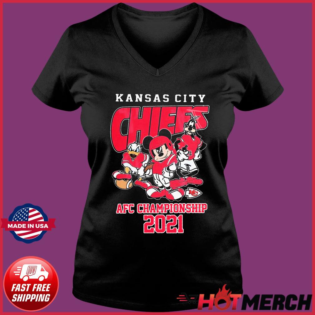 Mickey Mouse Kansas City Chiefs 2021 2022 AFC Championship Shirt