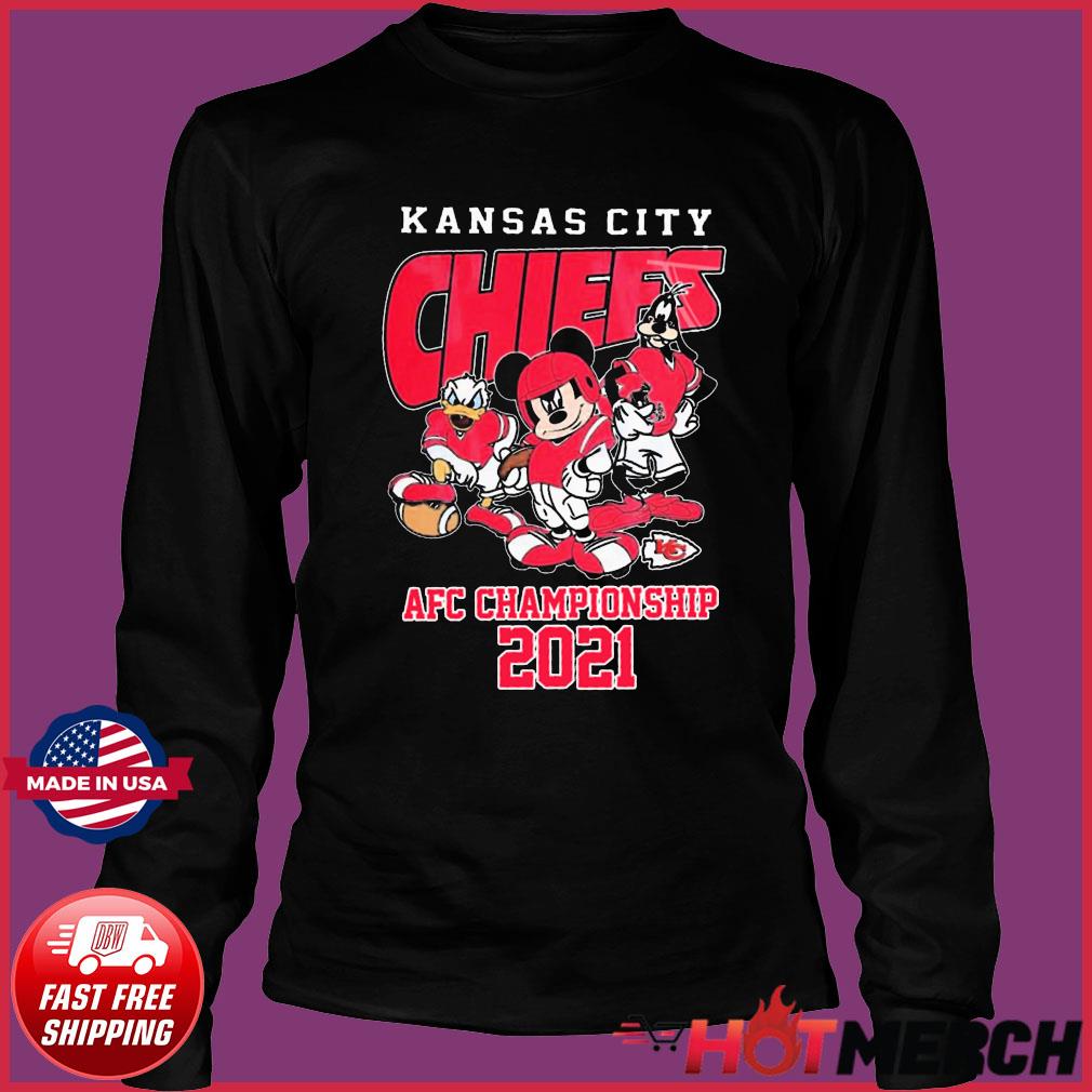 Mickey Mouse Kansas City Chiefs 2021 2022 AFC Championship Shirt