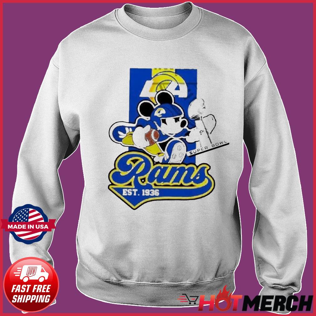 Mickey los angeles rams 2022 super bowl champions shirt, hoodie, sweater,  long sleeve and tank top