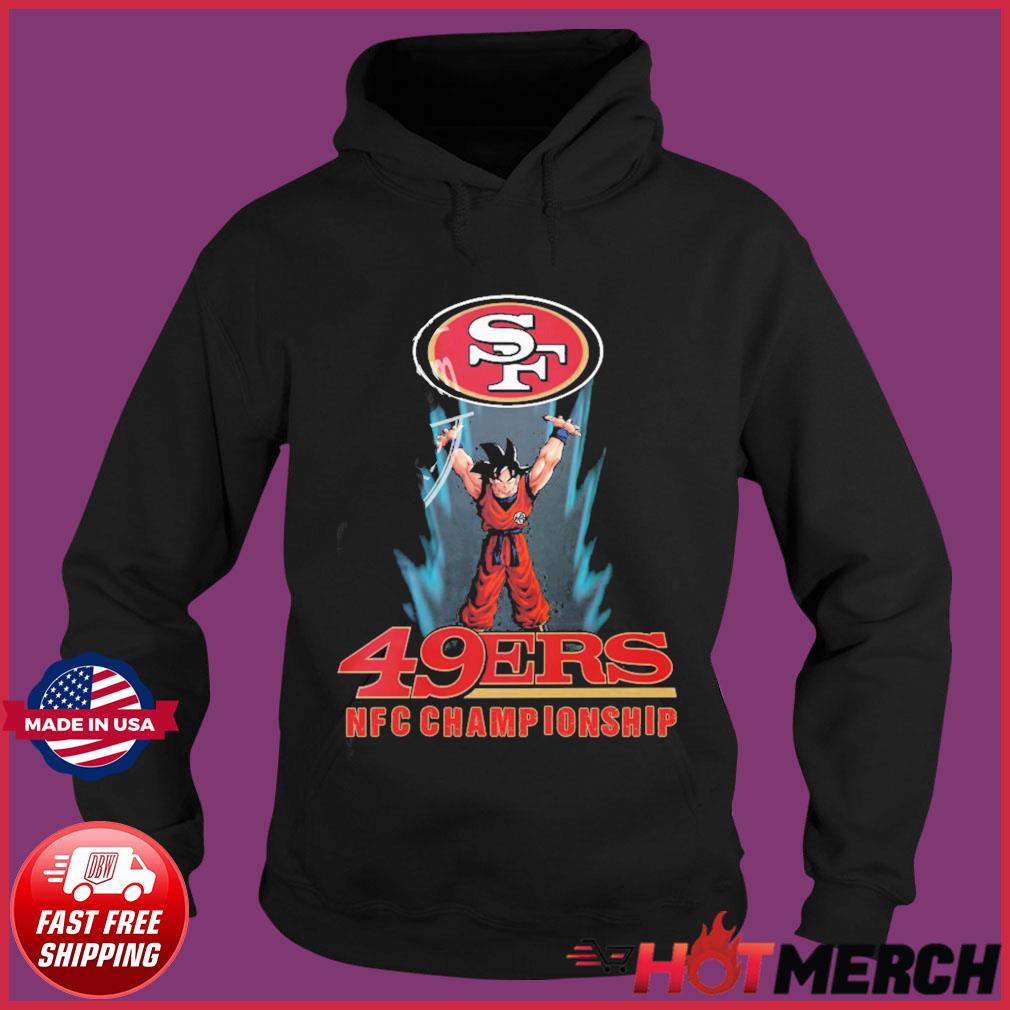 Son Goku San Francisco 49ers 2021 2022 NFC Championship T-Shirt, hoodie,  sweater, long sleeve and tank top