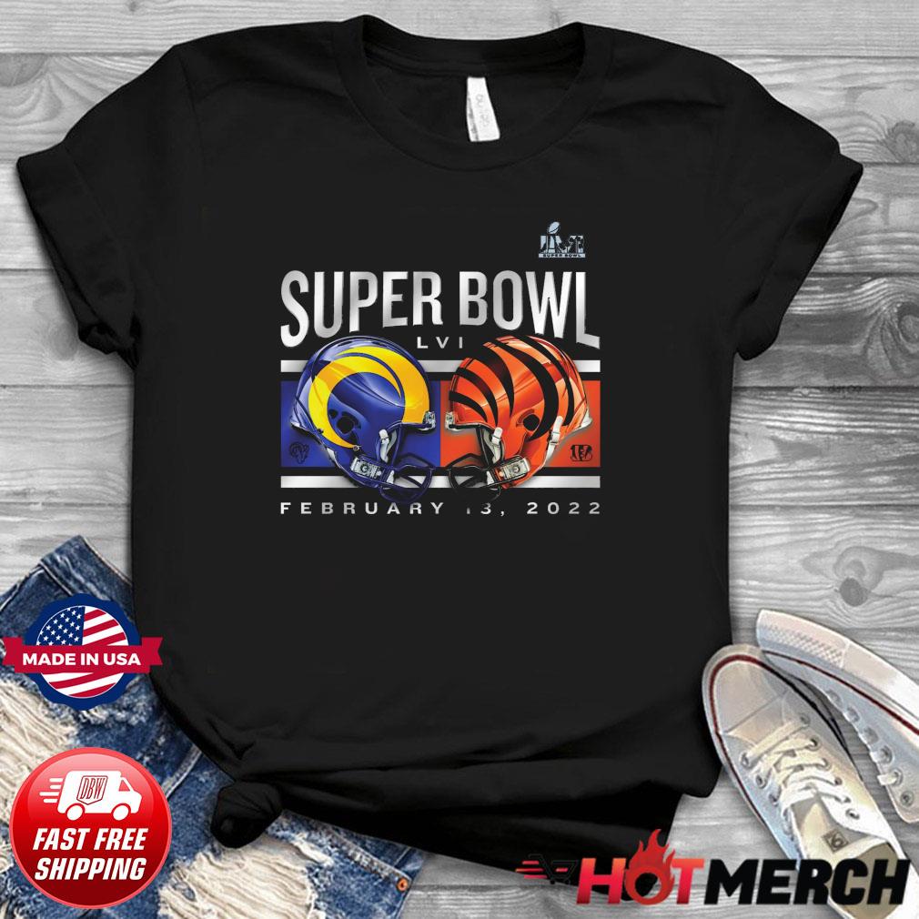 Cincinnati Bengals Vs Los Angeles Rams LVI NFL Super Bowl 2022 Shirt,Sweater,  Hoodie, And Long Sleeved, Ladies, Tank Top