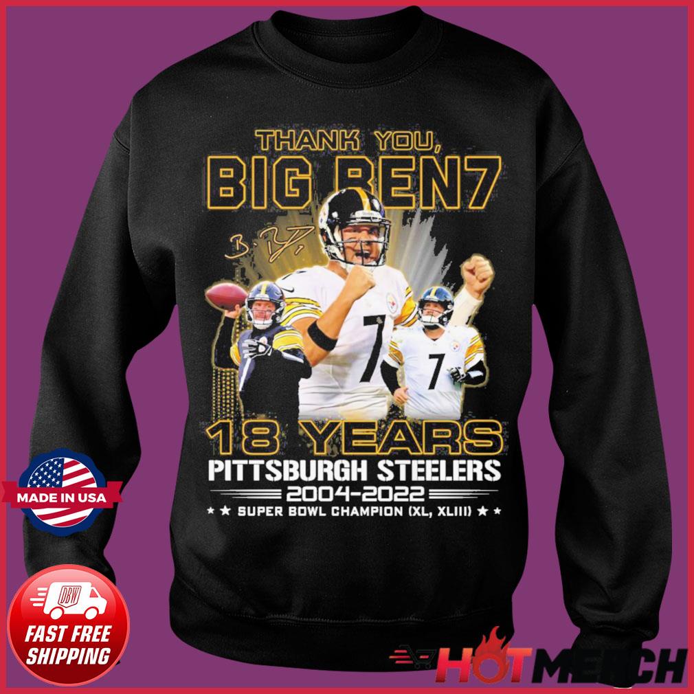 18 Years 2004 2022 Ben Roethlisberger Thank You For The Memories Shirt -  Teespix - Store Fashion LLC