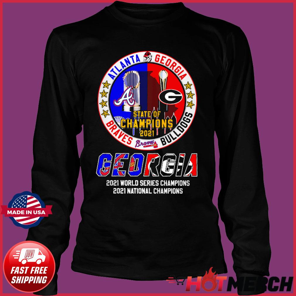 Georgia Bulldogs Hairy Dawg And Atlanta Braves Blooper 2021 Champions  Georgia Shirt, hoodie, sweater, long sleeve and tank top