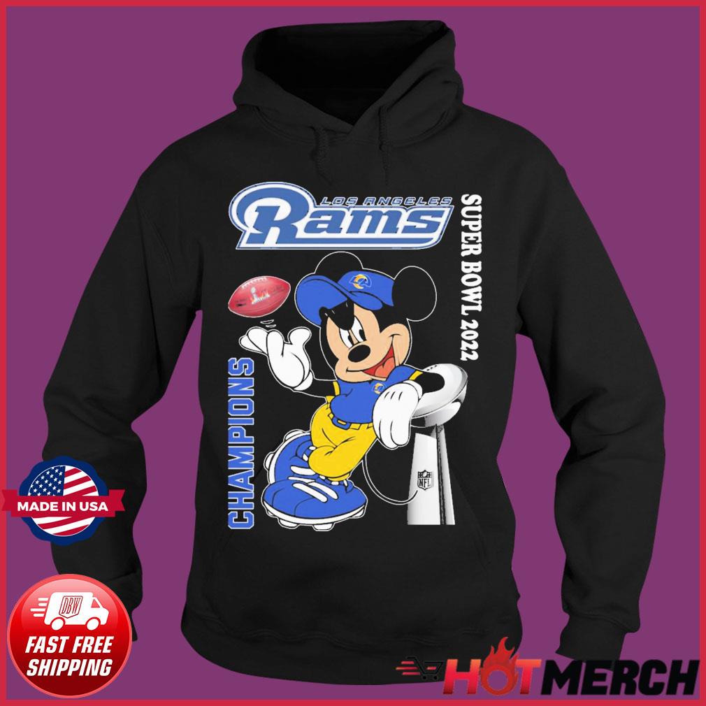 Premium Mickey los angeles rams 2022 super bowl champions shirt, hoodie,  sweater, long sleeve and tank top