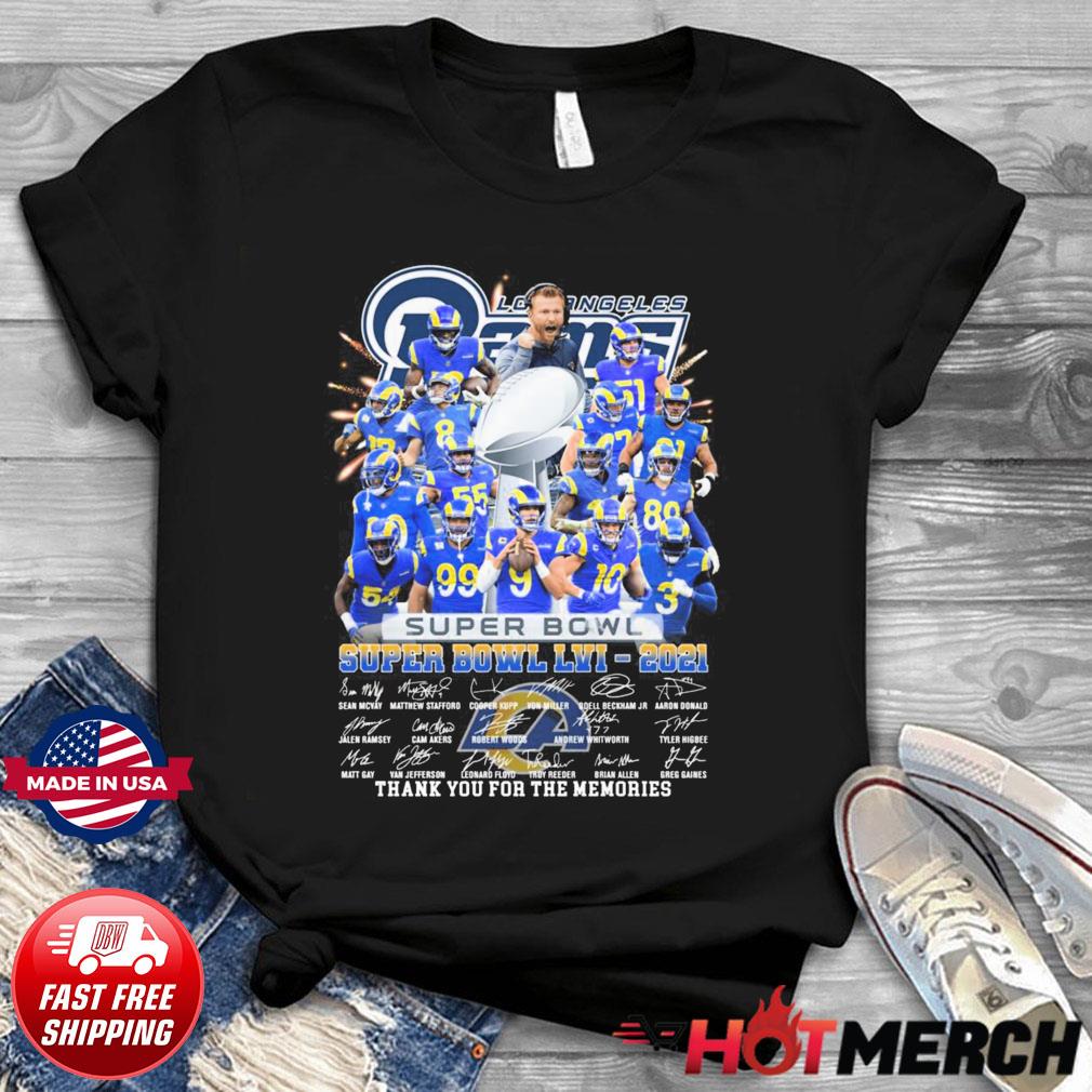 LA Rams Super Bowl LVI Champions signatures 2022 t-shirt, hoodie, sweater,  long sleeve and tank top