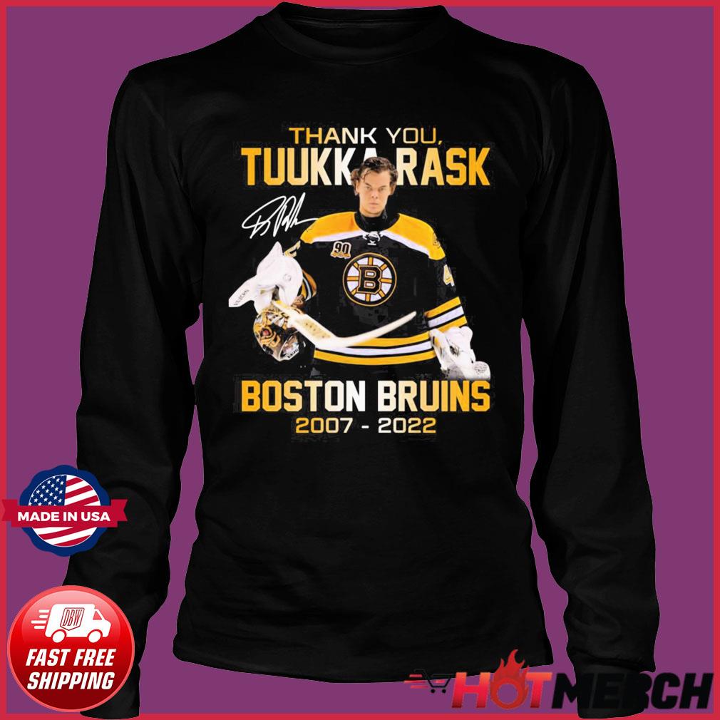 Thank You Tuukka Rask Boston Bruins 207 2022 Signature Shirt
