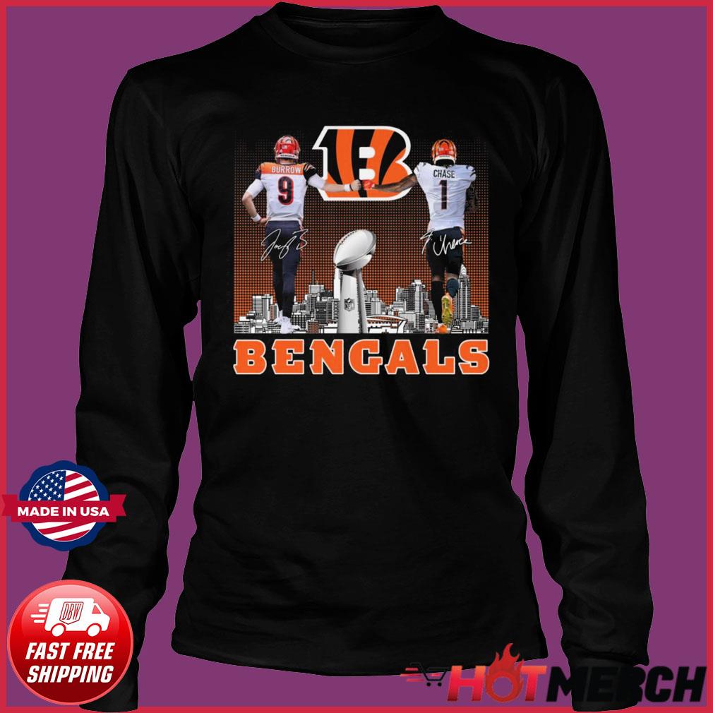 The Bengals Joe Burrow And Ja'marr Chase Signatures Shirt, hoodie, sweater,  long sleeve and tank top
