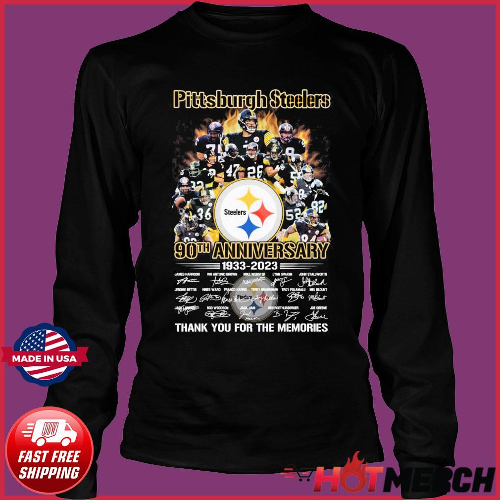 Pittsburgh Steelers 90 Season 1933 2023 Memories signature shirt