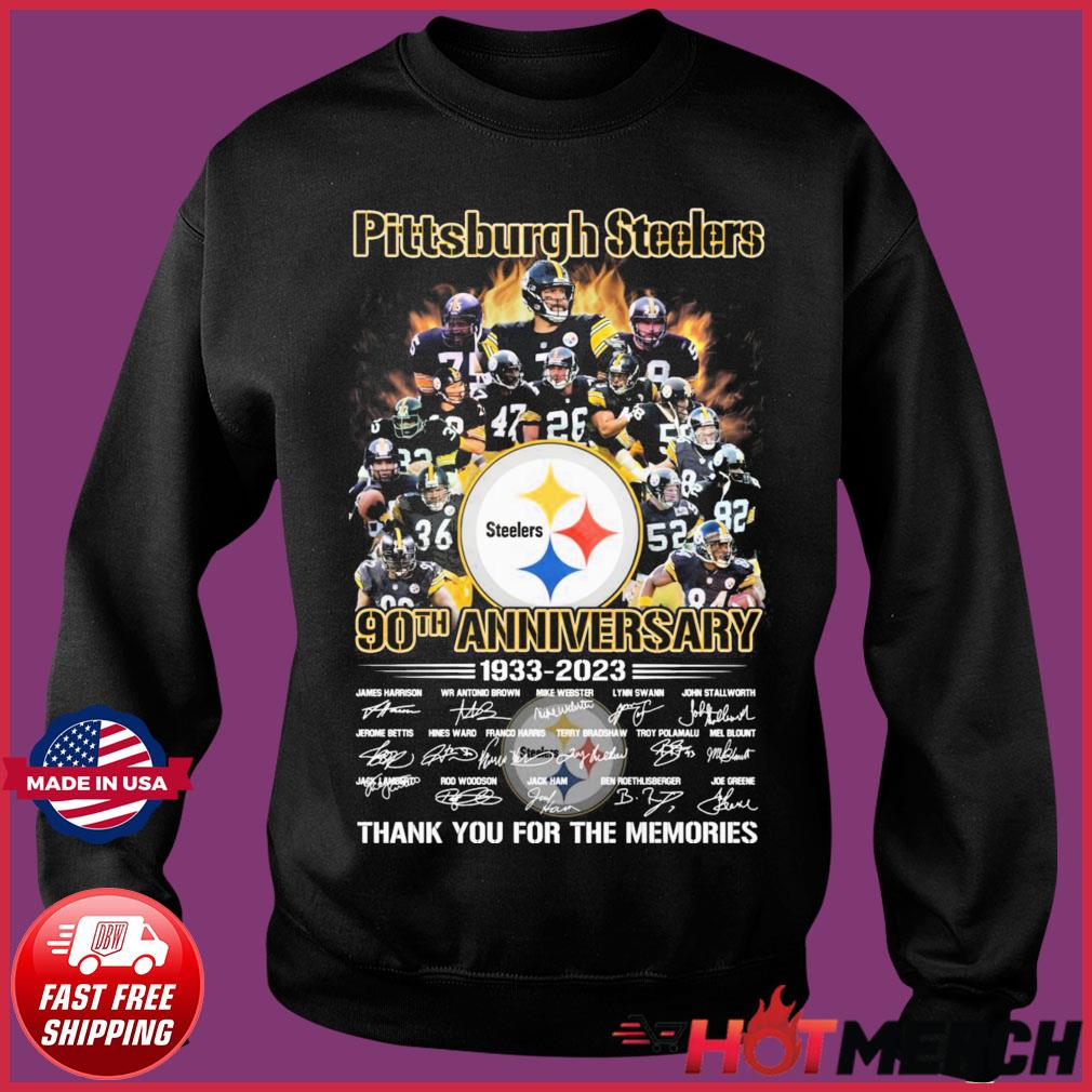 FREE shipping Pittsburgh Steelers 90th Anniversary 1933-2033 Thank