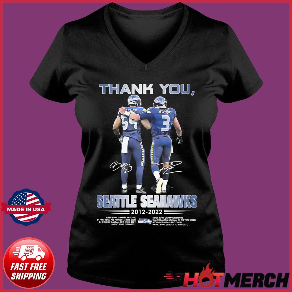 Russell Wilson Seattle Seahawks 2012 2022 Thank You For The Memories T-Shirt,  hoodie, sweater, long sleeve and tank top