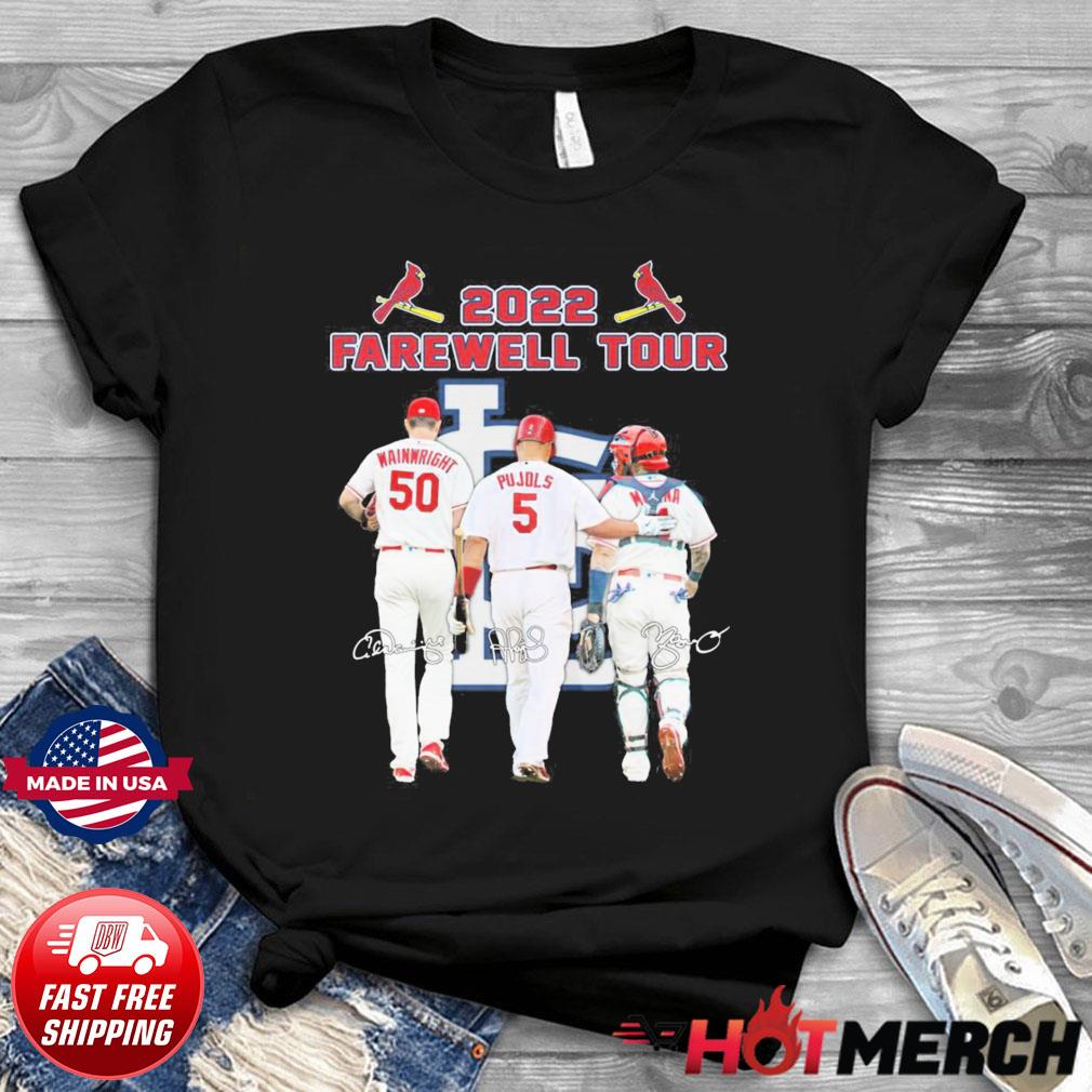 The Cardinals Wainwright Pujols And Molina Thanks For The Memories  Signatures Shirt, hoodie, sweater, long sleeve and tank top