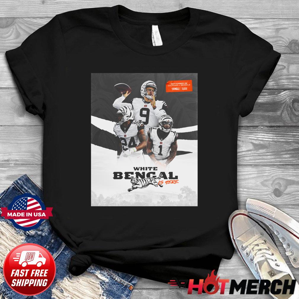 Cincinnati Bengals NFL White Bengal Is Here shirt, hoodie, sweater, long  sleeve and tank top