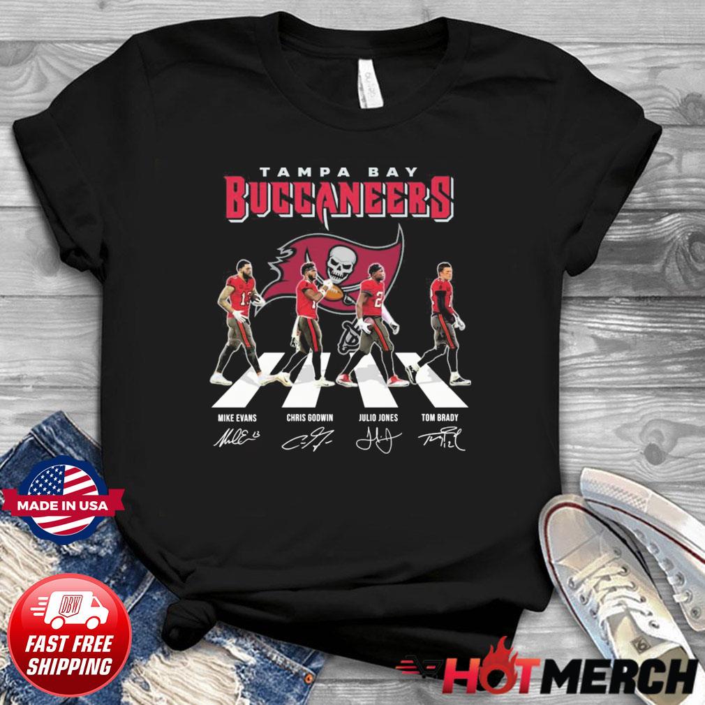 Tampa Bay Buccaneers Abbey Road Mike Evans Chris Godwin Julio Jones And Tom  Brady Signatures Shirt, hoodie, sweater, long sleeve and tank top