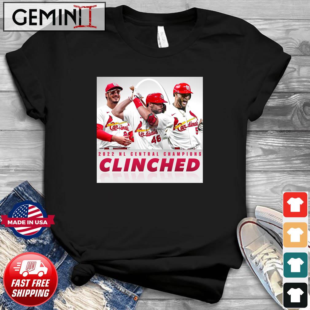 St Louis Cardinals 2022 Nl Central Champions Clinched T-Shirt