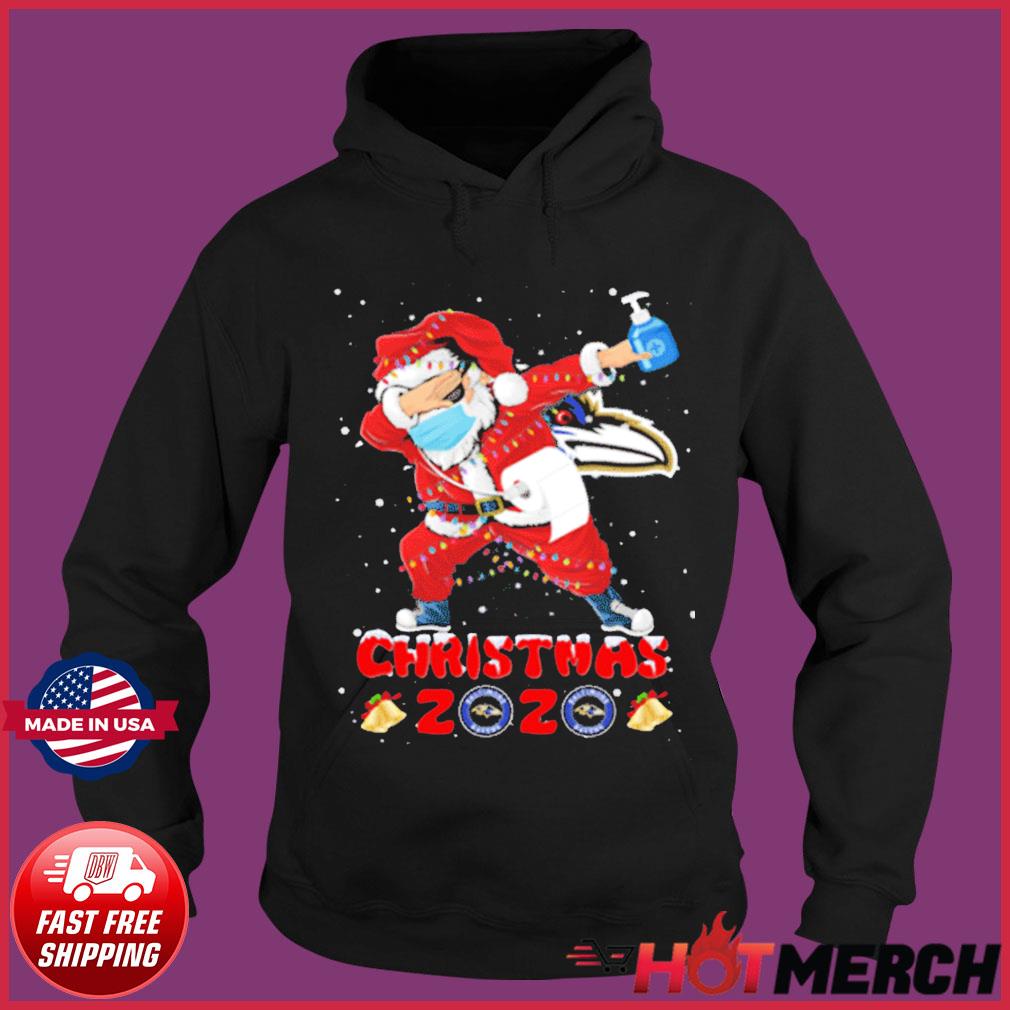 Santa Claus Dabbing Christmas NFL Baltimore Ravens Shirt, Ravens