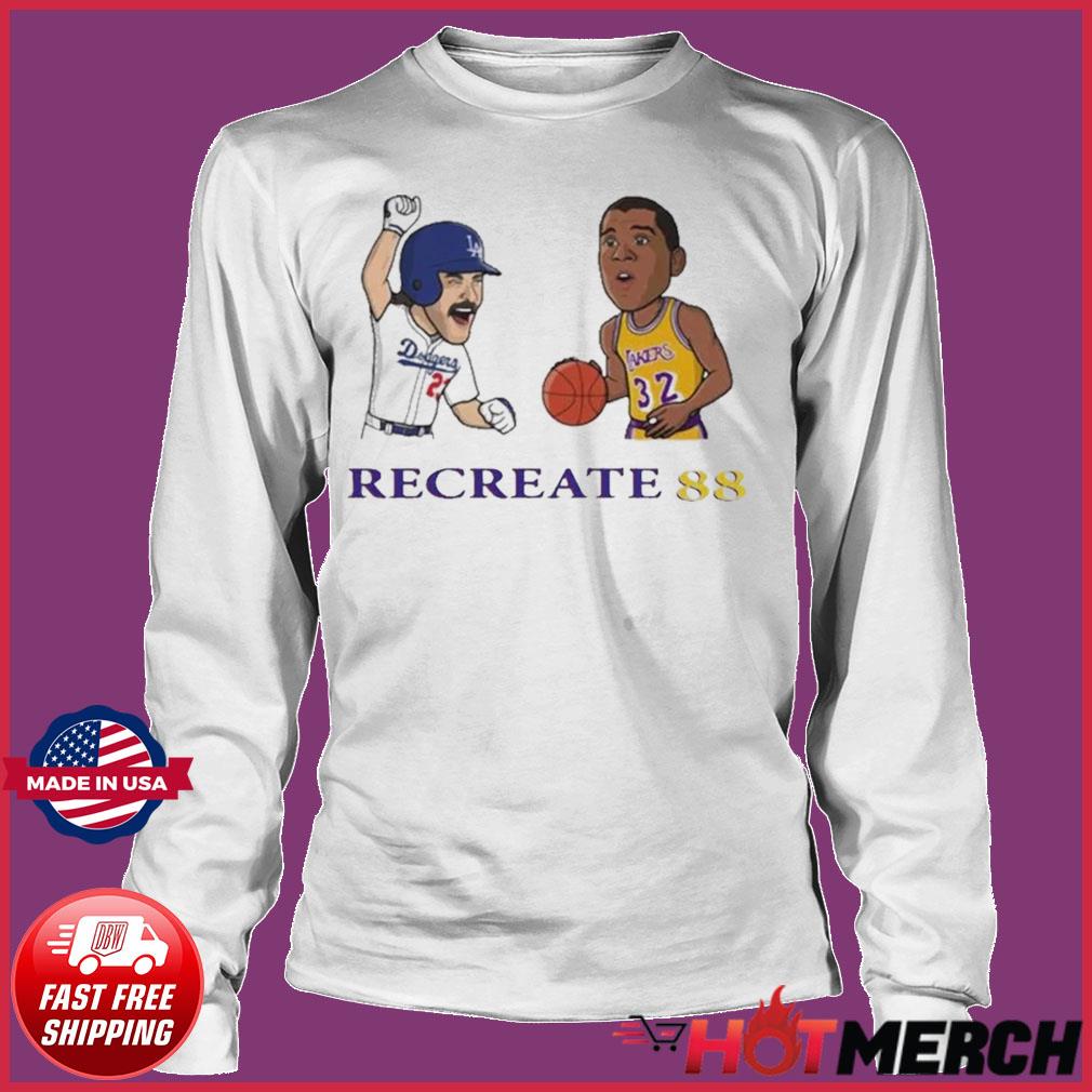 Los Angeles Dodgers and Los Angeles Lakers recreate 88 shirt, hoodie,  sweater, long sleeve and tank top