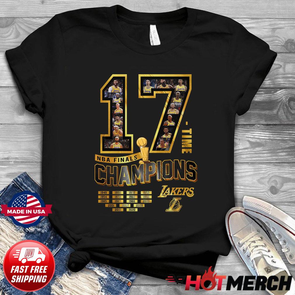 17 NBA Finals Champions Los Angeles Lakers 1949 2020 shirt, hoodie,  sweater, long sleeve and tank top