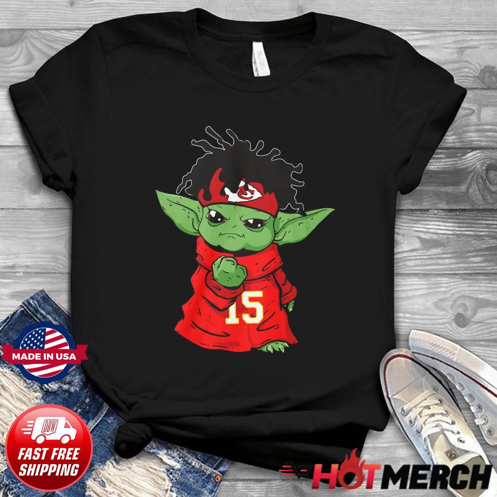 Baby Yoda Kansas Chiefs Kids Tee - ZANIAZ