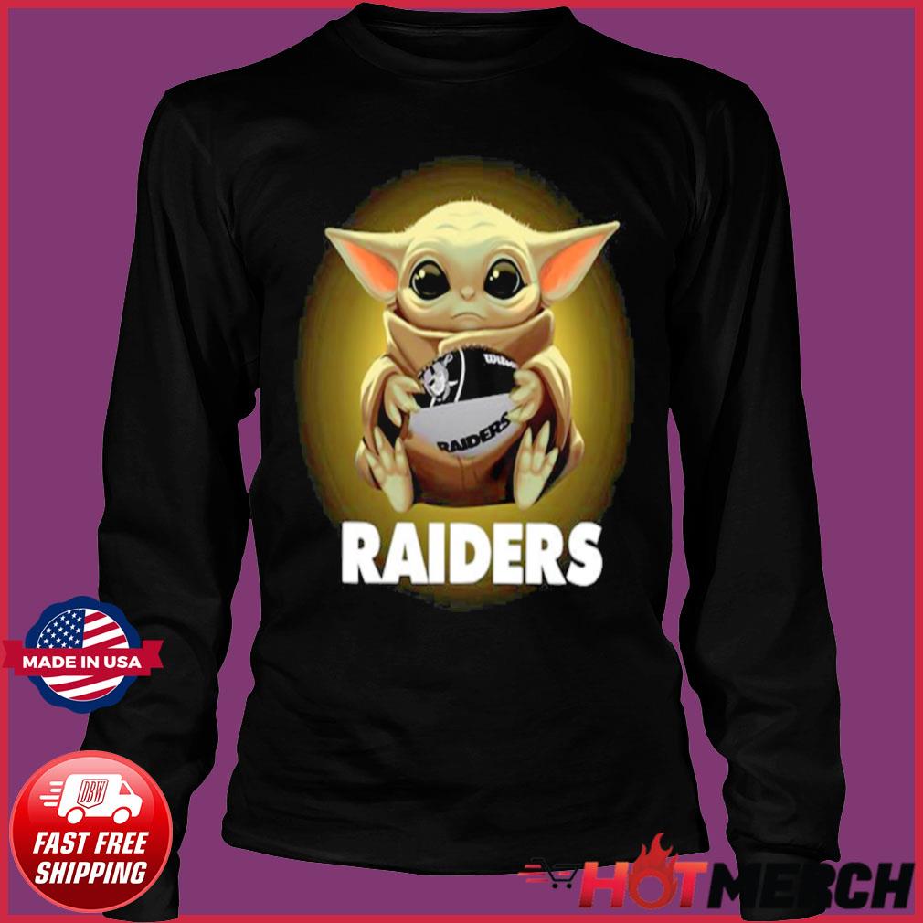 Baby Yoda hug Oakland Raiders shirt, hoodie, sweater