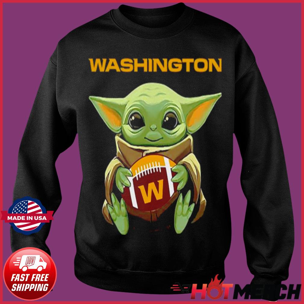 FREE shipping Star Wars Baby Yoda Washington Football Team T-shirt