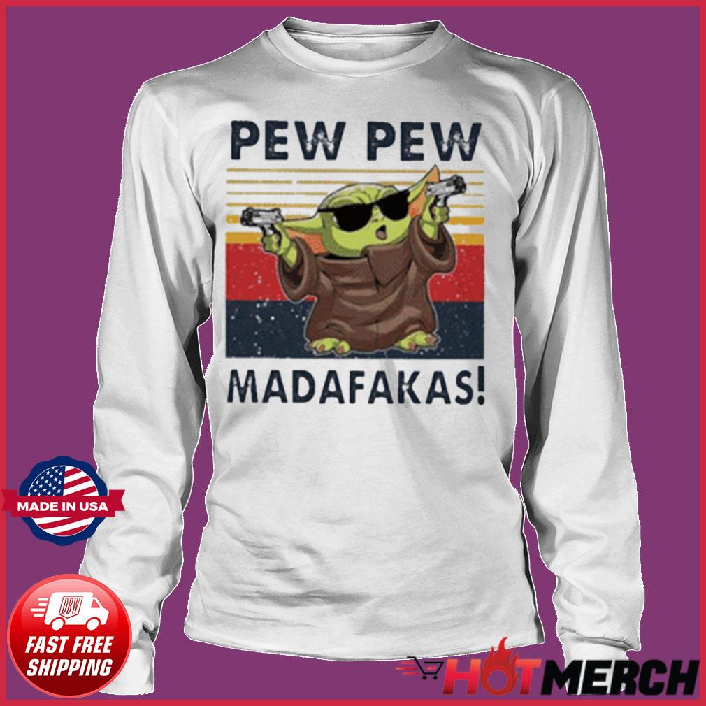 baby yoda pew pew shirt