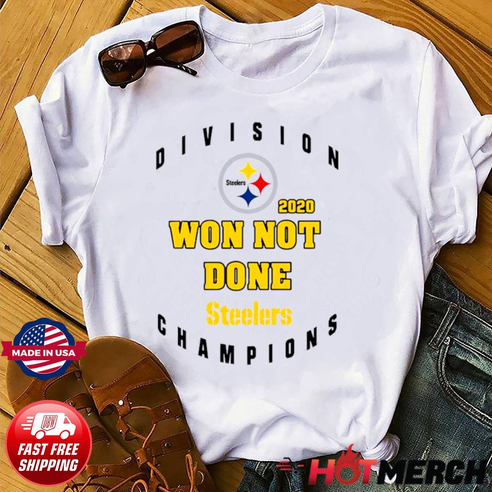 Official Pittsburgh Steelers AFC North Champions 2020 Won Not Done shirt,  hoodie, sweater, long sleeve and tank top