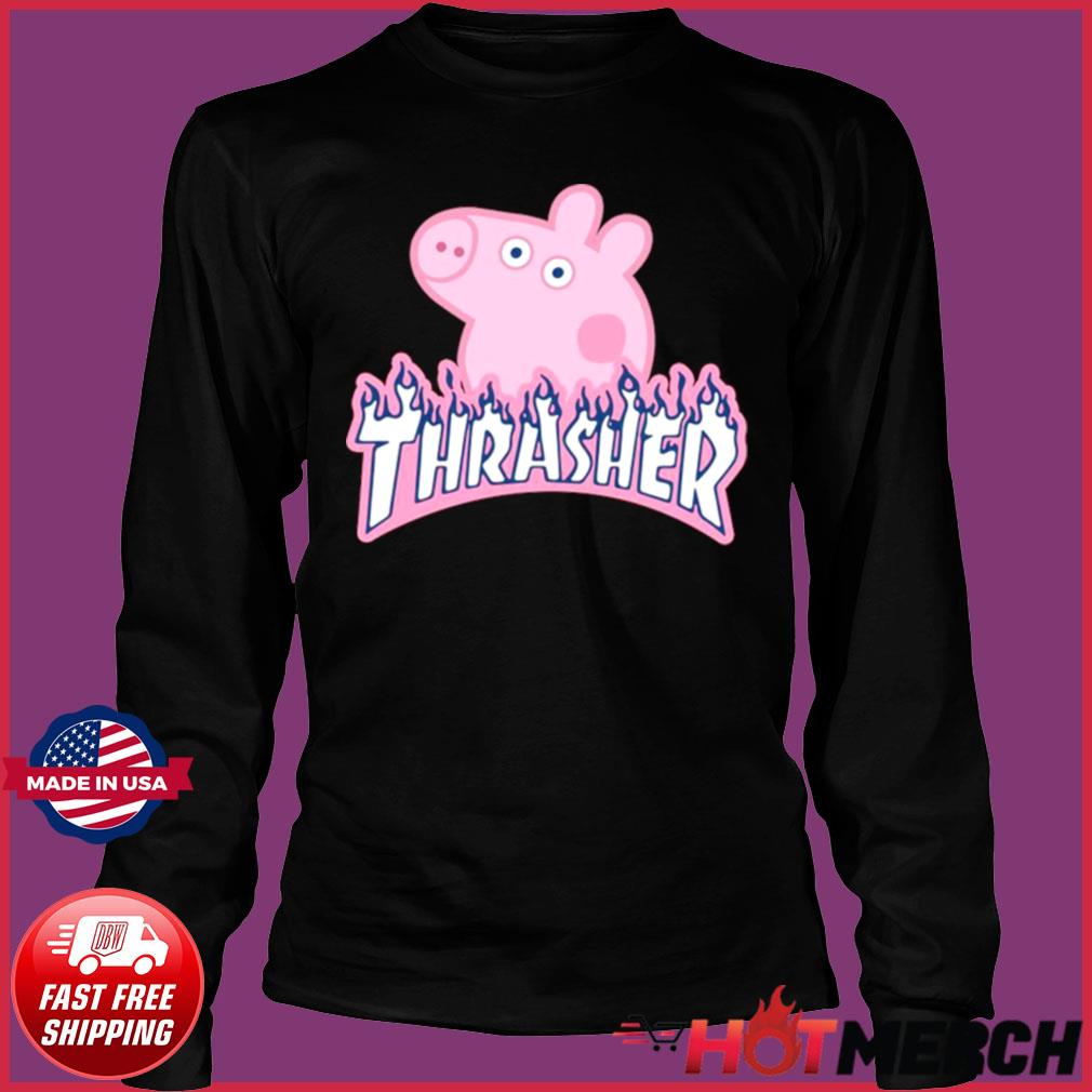 thrasher shirt with peppa pig