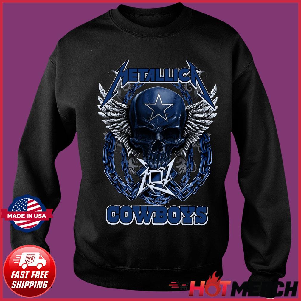 Official Metallica Skull Dallas Cowboys Football T-Shirt, hoodie, sweater,  long sleeve and tank top