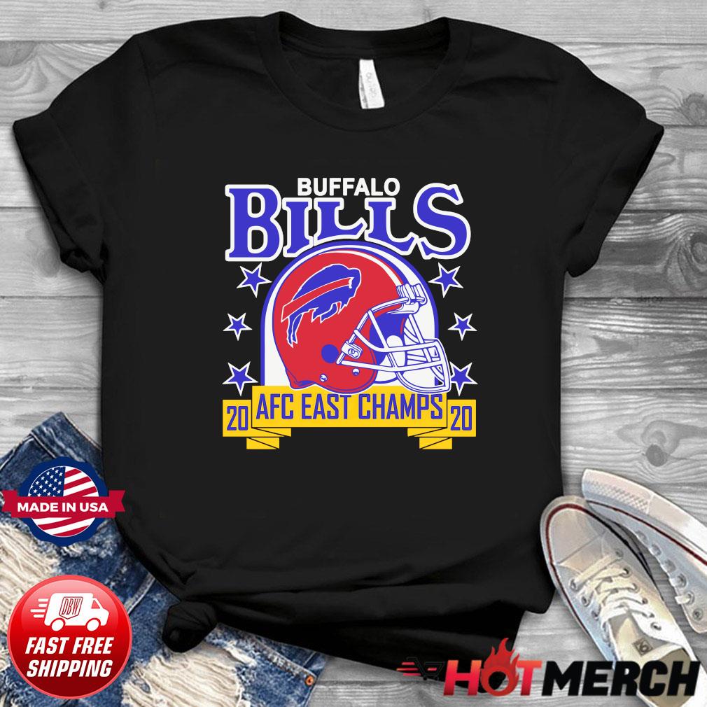 Buffalo Bills White Helmet T Shirt AFC East Champs