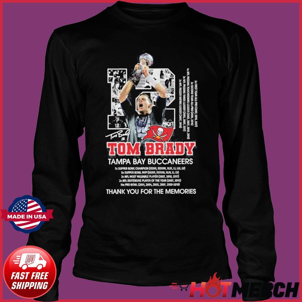 Tom Brady 12 player signature football shirt, hoodie, sweater, long sleeve  and tank top