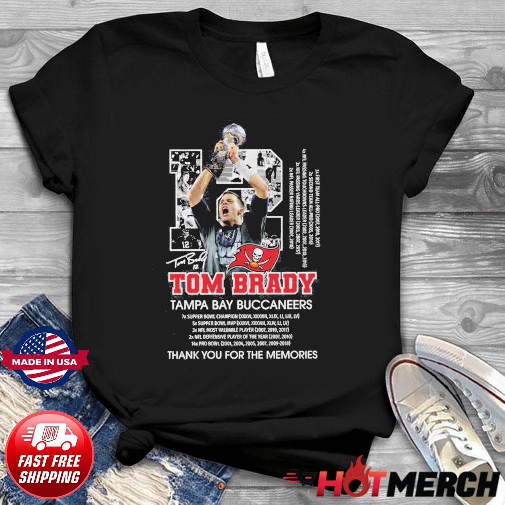 Tom Brady 12 Greatest Of All Time Signatures T-Shirt - Anynee